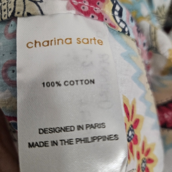 NWT Charina Sarte Strapless Floral Talaia Ribbon Midi Dress - Picture 8 of 8